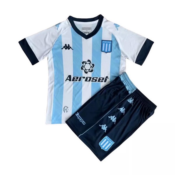 Camiseta Racing Club Primera equipo Niño 2021-22 Azul Blanco